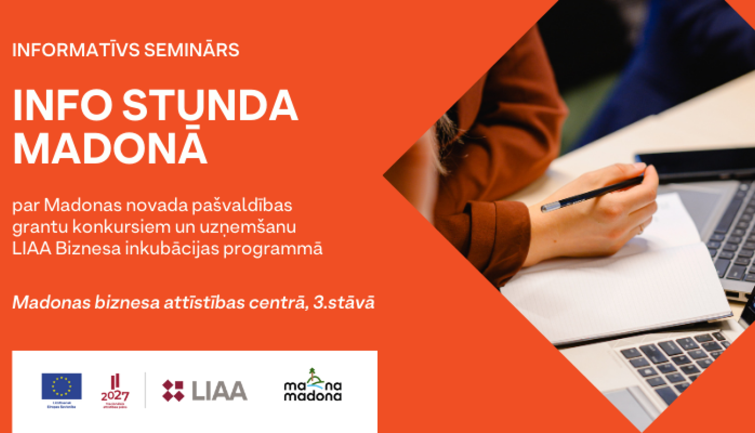 Info stunda LIAA pārstāvniecībā Madonā