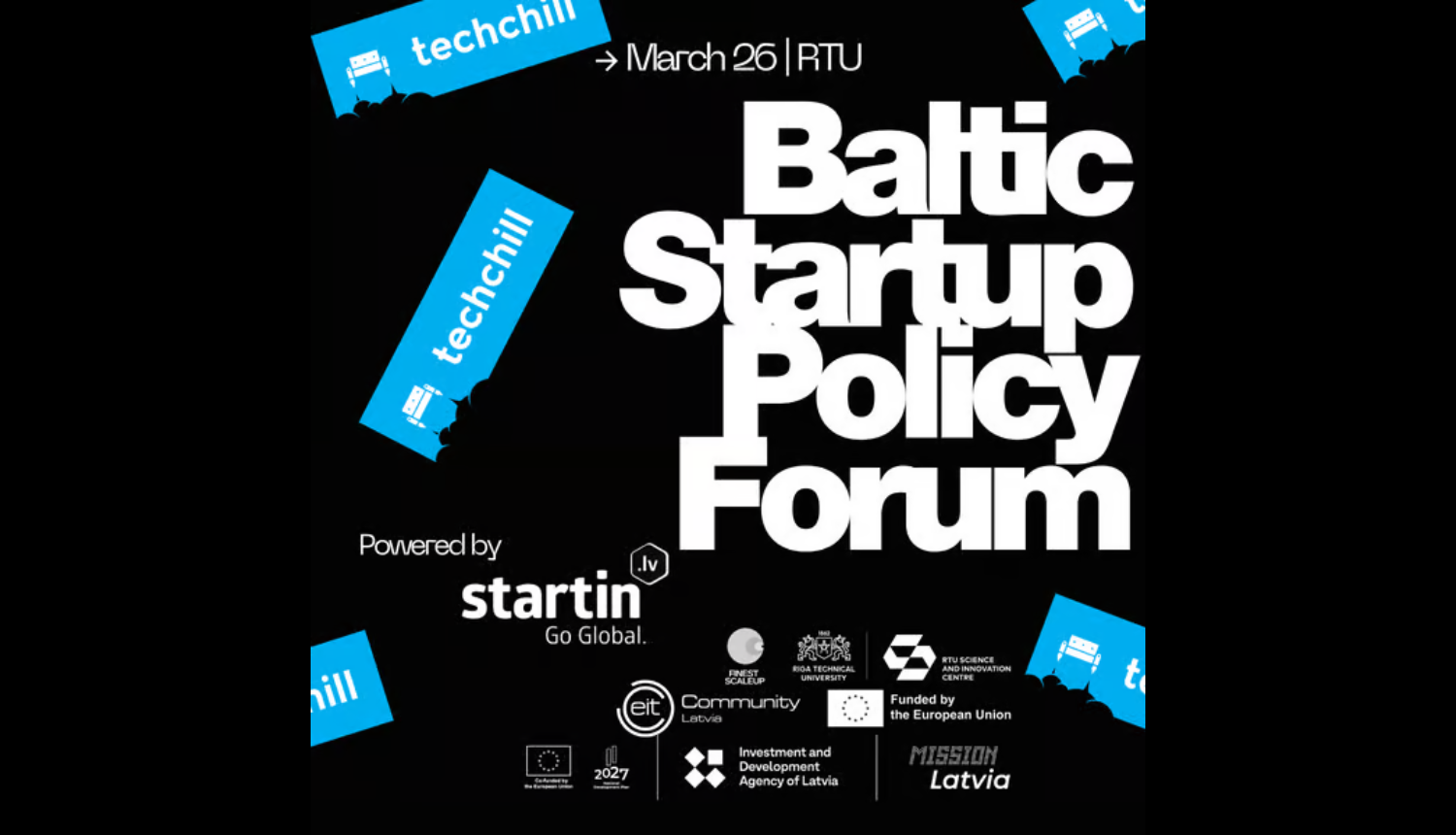 Jaunuzņēmumu forums "Baltic Startup Policy Forum"