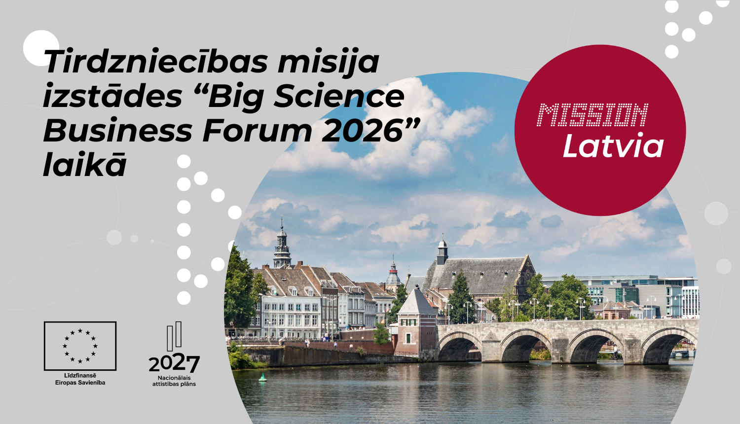 Tirdzniecības misija izstādes “Big Science Business Forum 2026” laikā