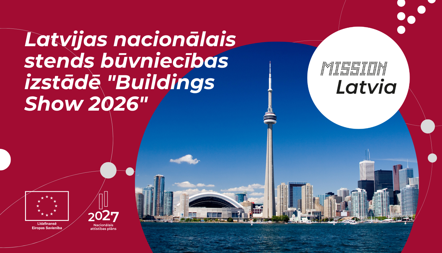 Latvijas nacionālais stends būvniecības izstādē "The Buildings Show 2026" Kanādā (Toronto)