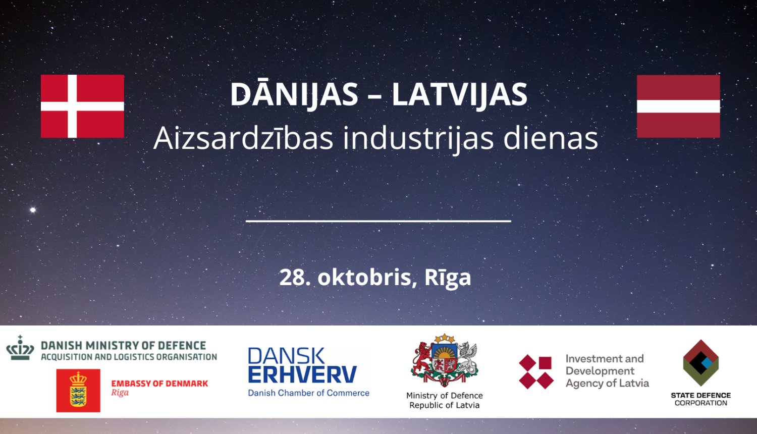 Oktobra nogalē Rīgā notiks Dānijas – Latvijas Aizsardzības industrijas dienas
