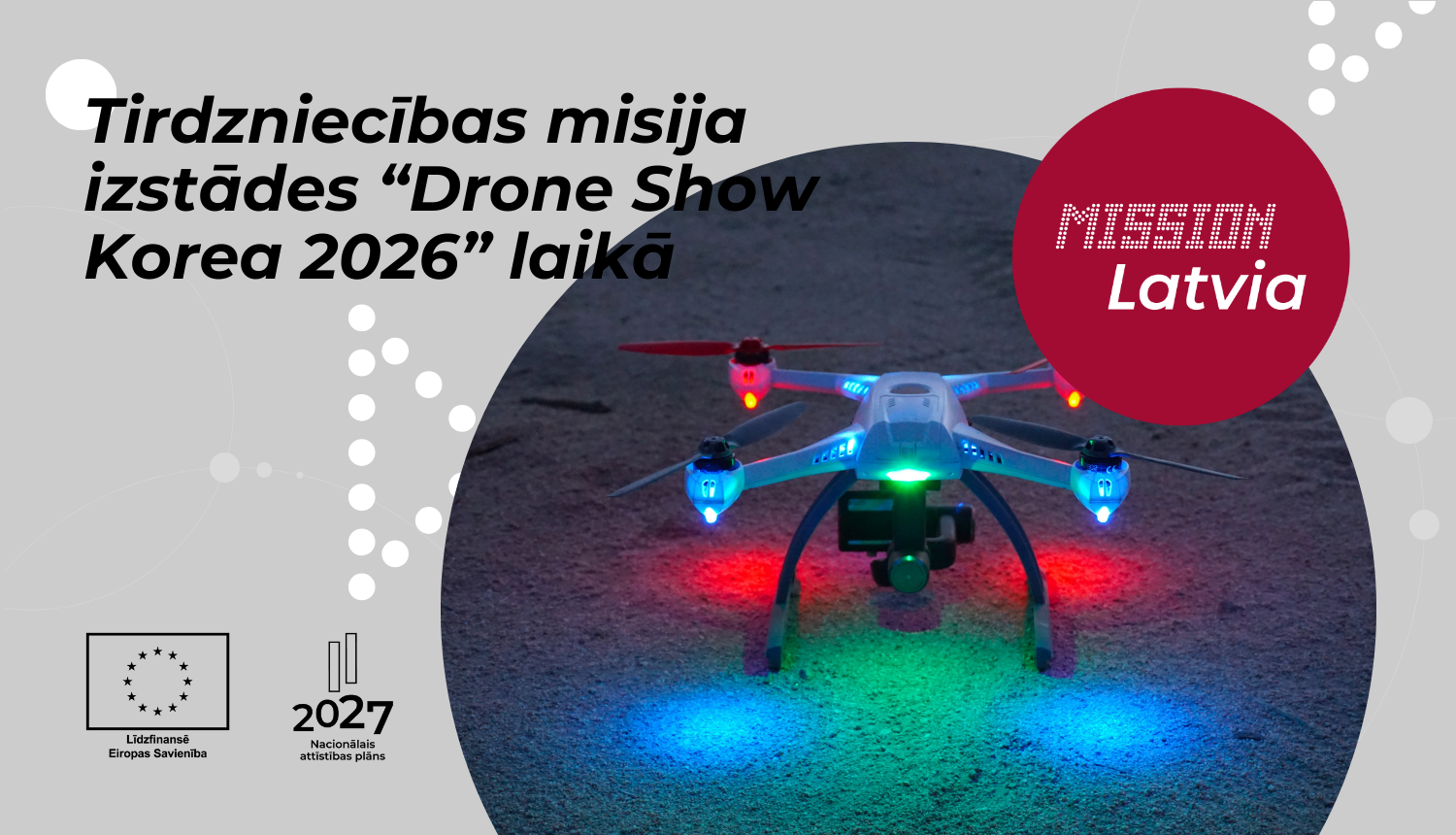 Tirdzniecības misija izstādes “Drone Show Korea 2026" laikā