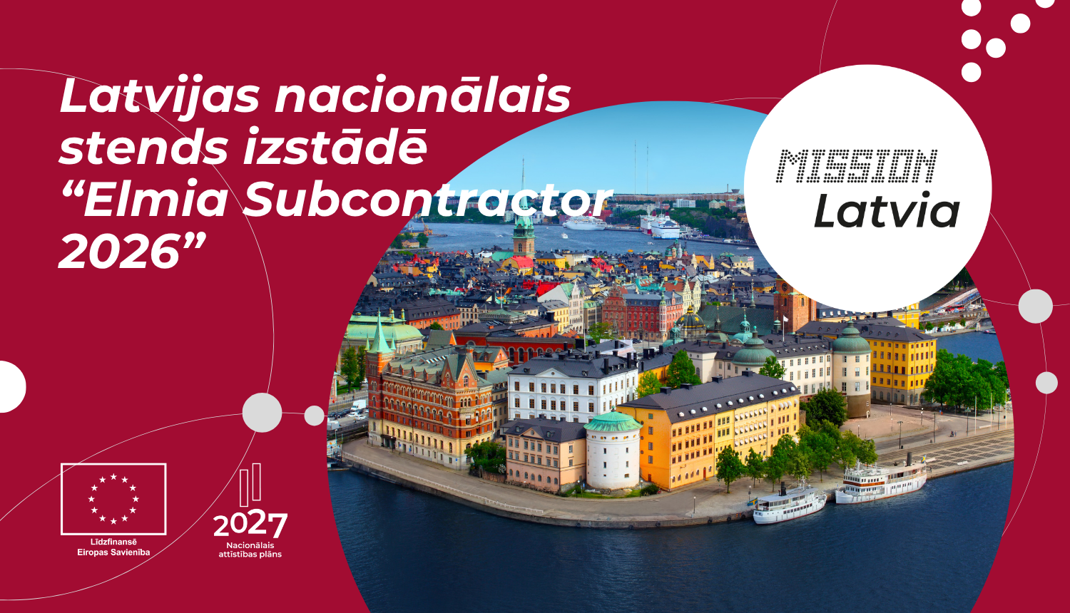 Latvijas nacionālais stends izstādē "Elmia Subcontractor 2026" Zviedrijā
