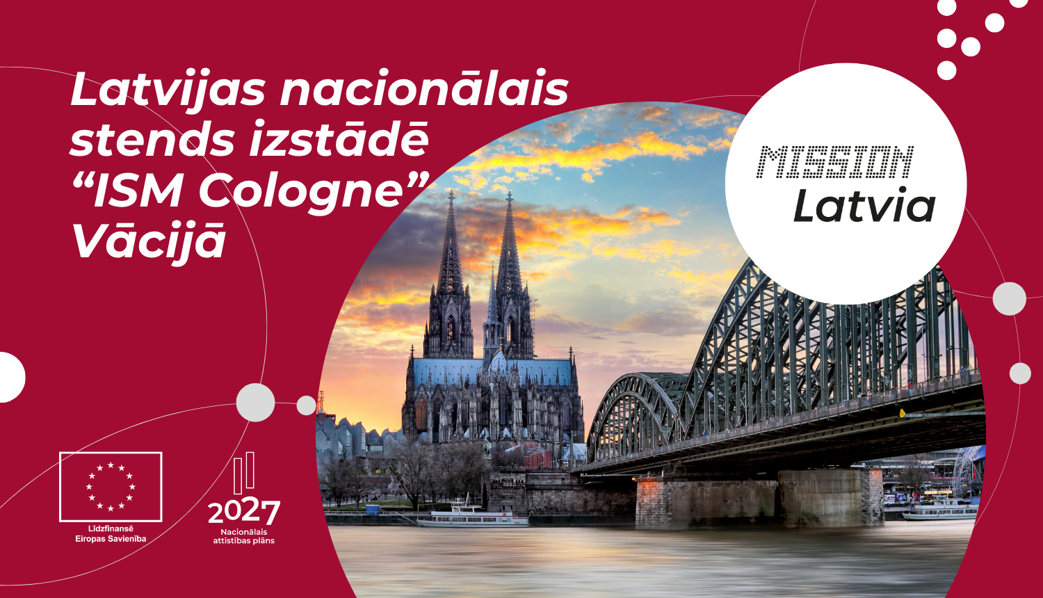 Latvijas nacionālais stends izstādē “ISM Cologne” Ķelnē 