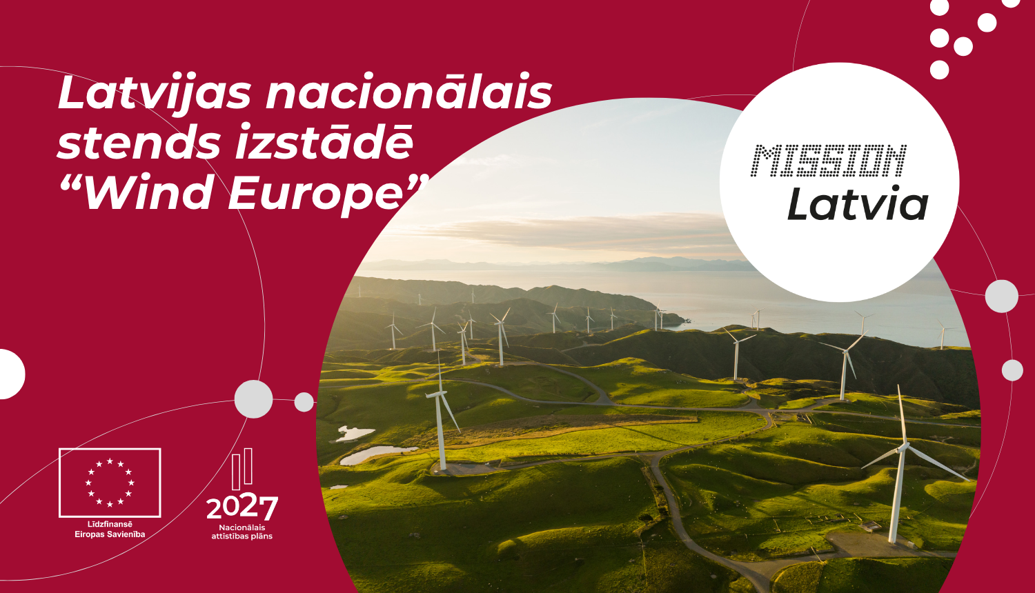 Latvijas nacionālais stends izstādē “Wind Europe 2026" Spānijā