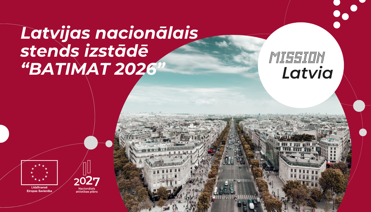 Nacionālais stends izstādē "BATIMAT 2026"