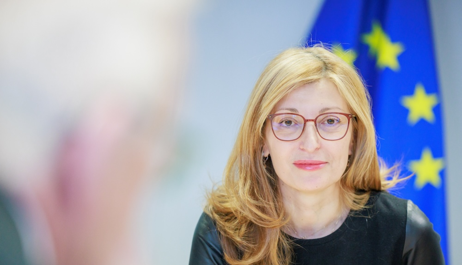 Eiropas Komisijas jaunuzņēmumu, pētniecības un inovāciju komisāre Jekaterina Zaharijeva (Ekaterina Zaharieva)