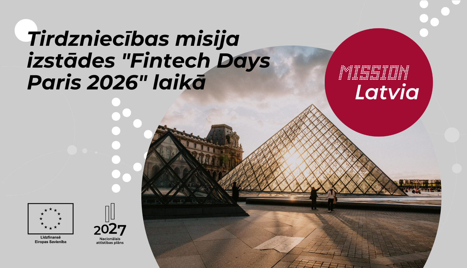 Tirdzniecības misija izstādes "Fintech Days Paris 2026" laikā