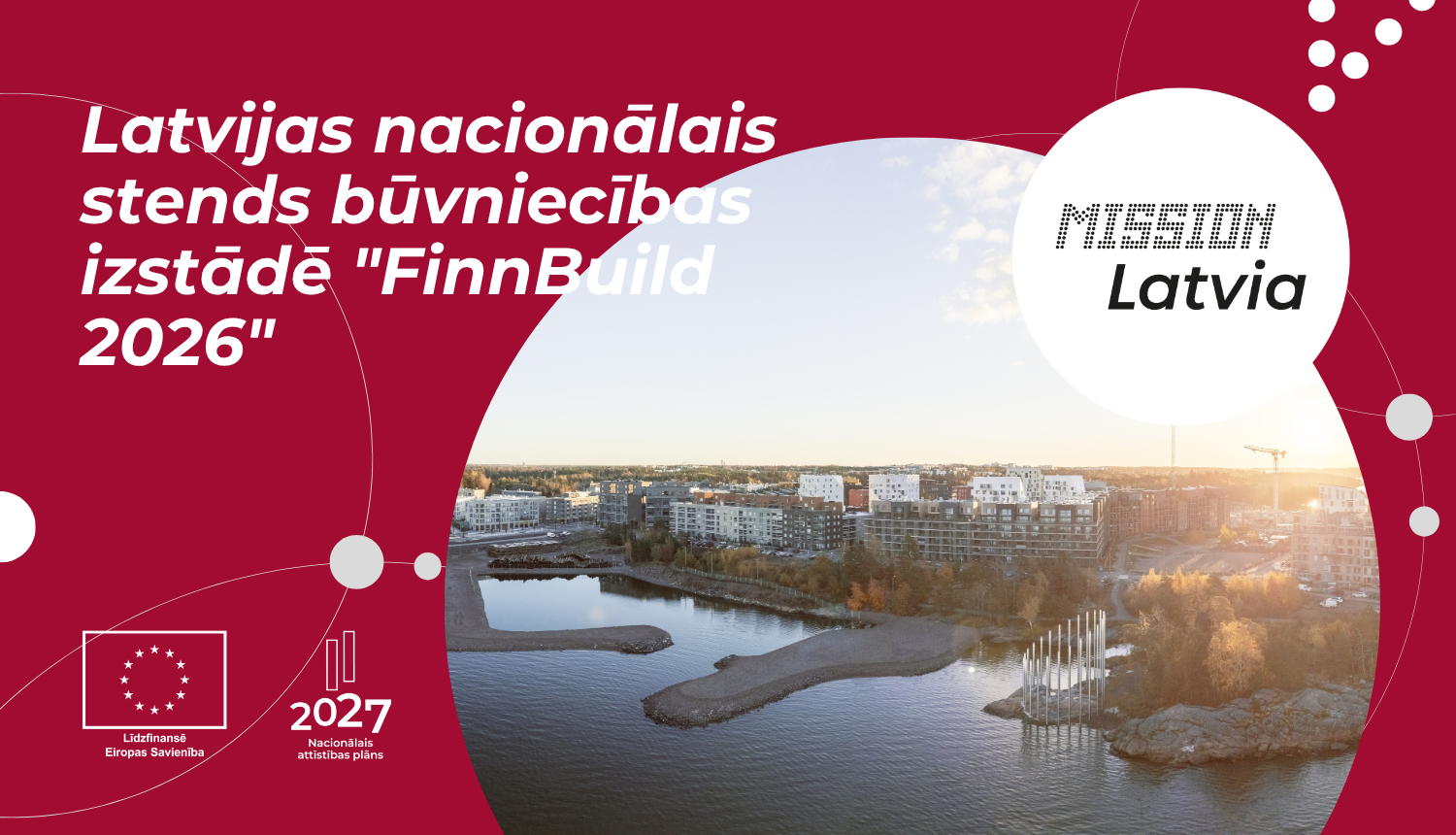 Latvijas nacionālais stends būvniecības izstādē "FinnBuild 2026" Somijā (Helsinkos)