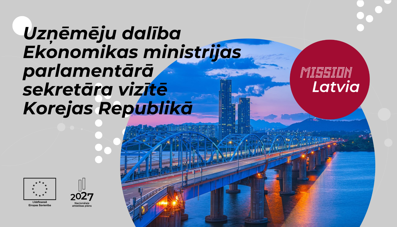 Uzņēmēju dalība vizītē Korejā