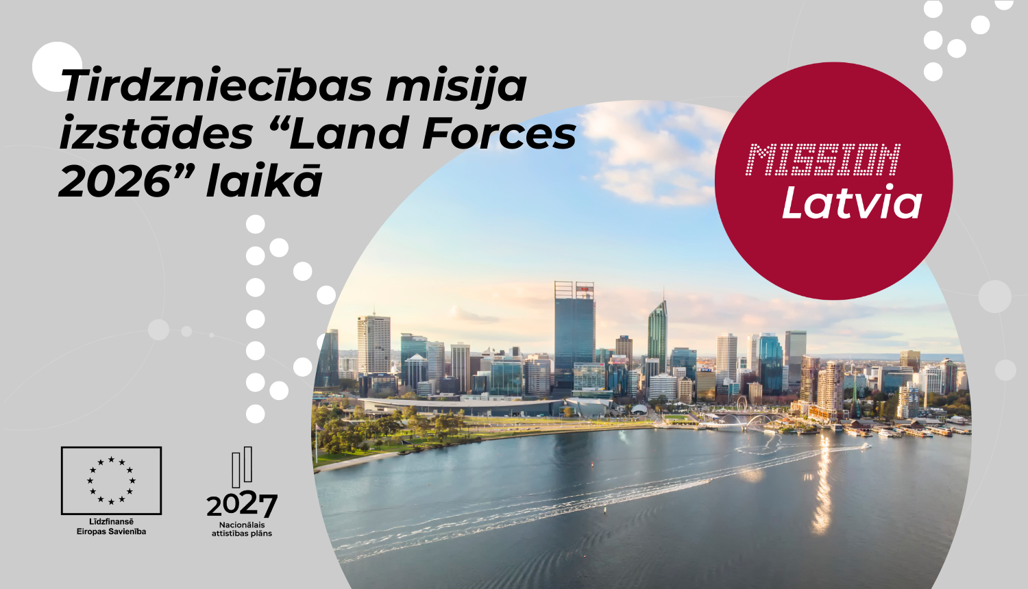 Tirdzniecības misija izstādes "Land Forces 2026" laikā