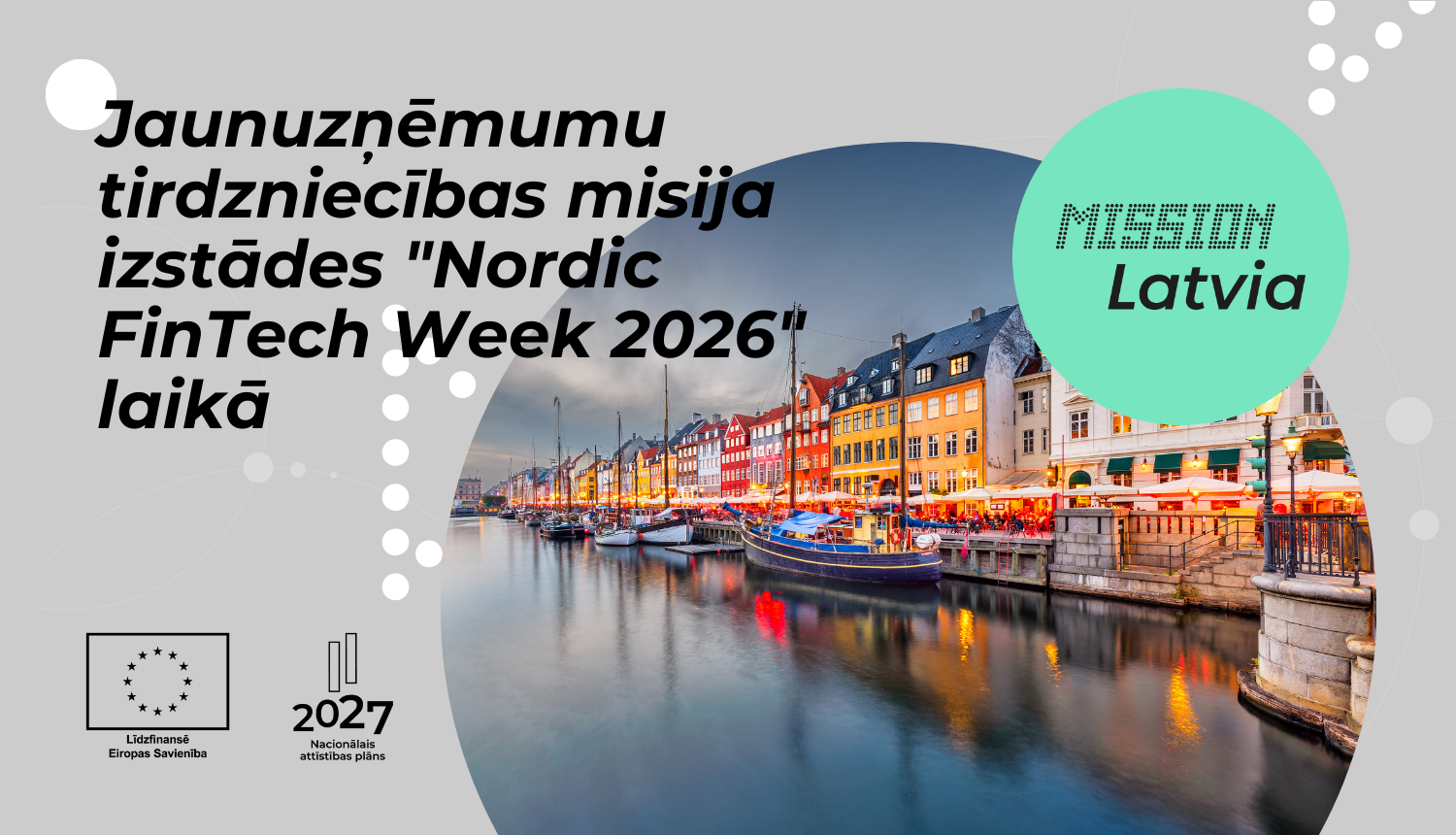 Jaunuzņēmumu tirdzniecības misija izstādes "Nordic FinTech Week 2026" laikā