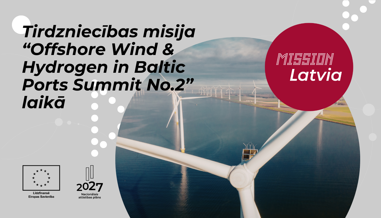 Tirdzniecības misija “Offshore Wind & Hydrogen in Baltic Ports Summit No.2” laikā