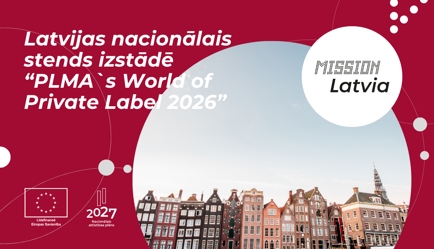 Latvijas nacionālais stends izstādē "PLMA`s World of Private Label 2026"