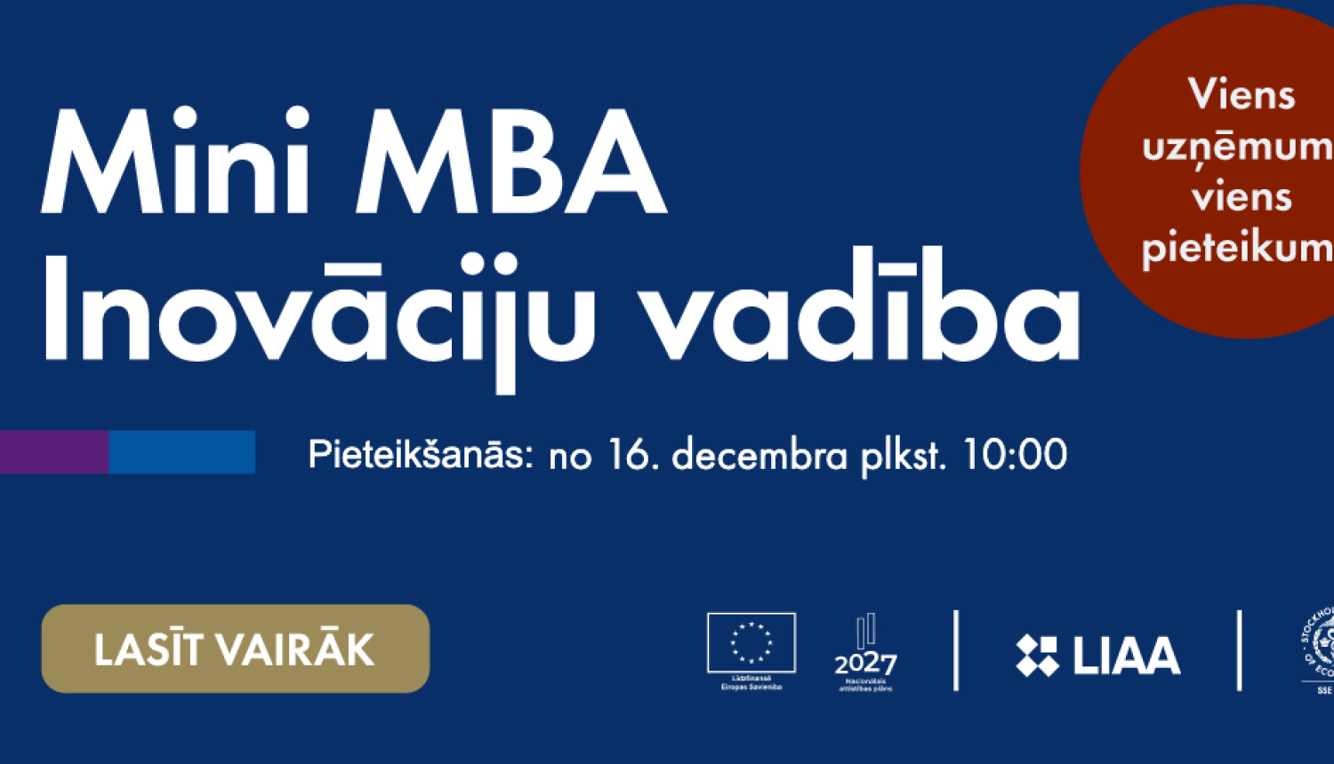 Noslēdzies Mini MBA inovāciju vadībā pirmais cikls — programmu apguvuši 80 Mazo un vidējo uzņēmumu (MVU) inovāciju procesu vadītāji