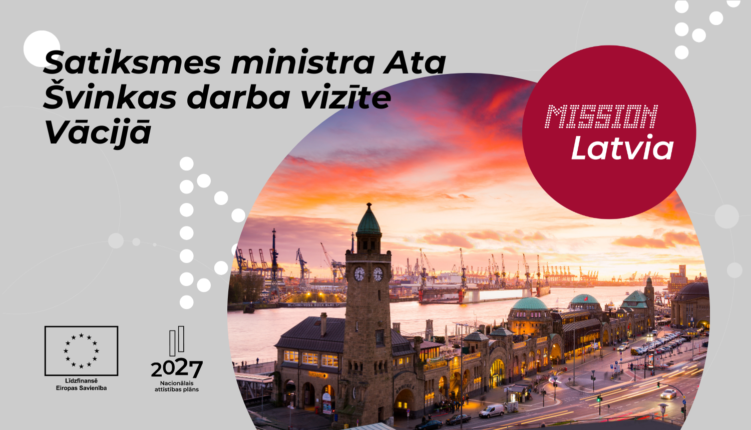 Aicinājums uzņēmējiem pievienoties satiksmes ministra Ata Švinkas darba vizītei Vācijā