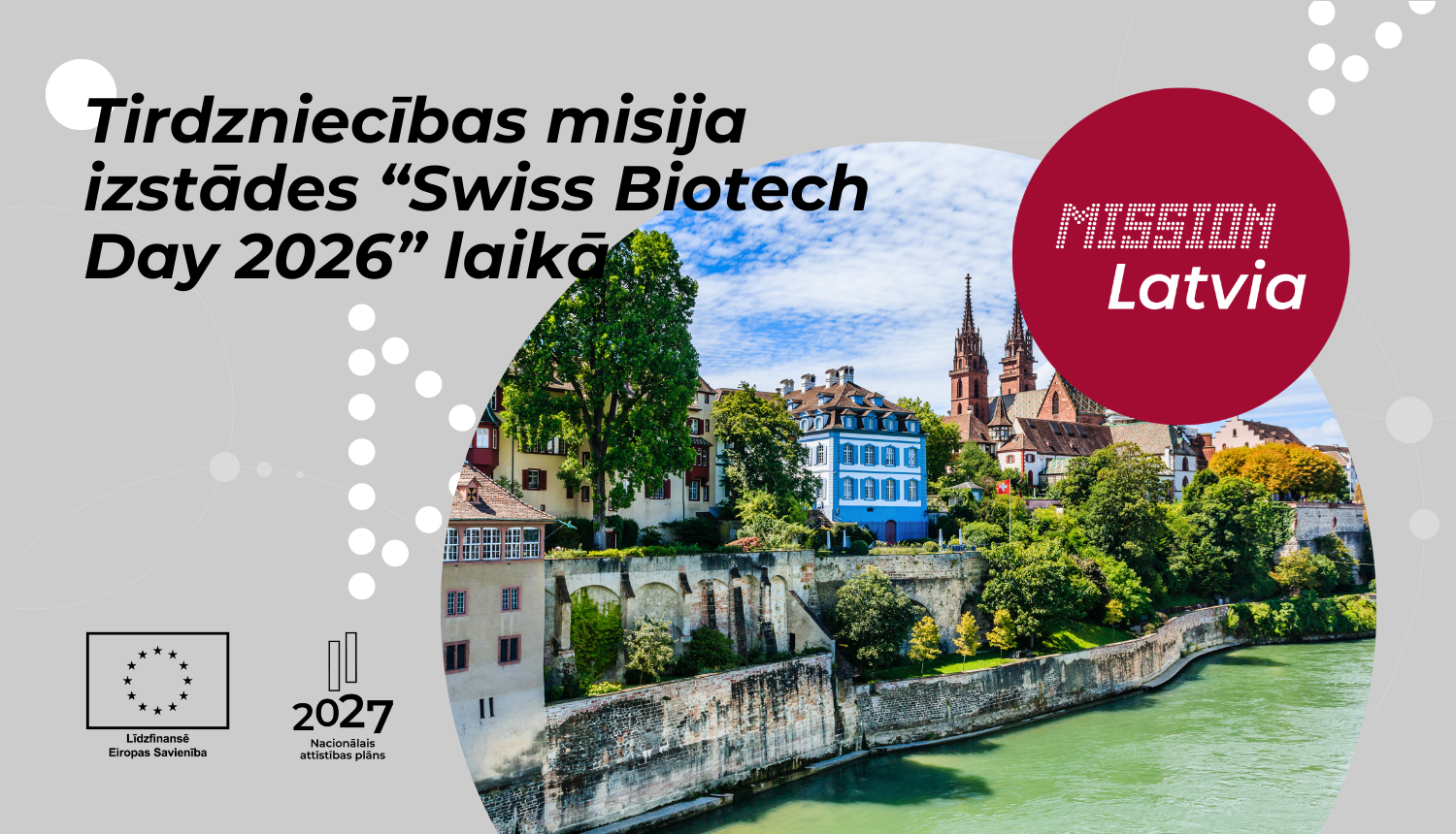 Tirdzniecības misija izstādes “Swiss Biotech Day 2026" laikā