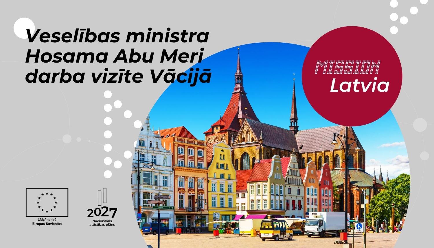 Aicinājums uzņēmējiem pievienoties veselības ministra Hosama Abu Meri darba vizītei Vācijā