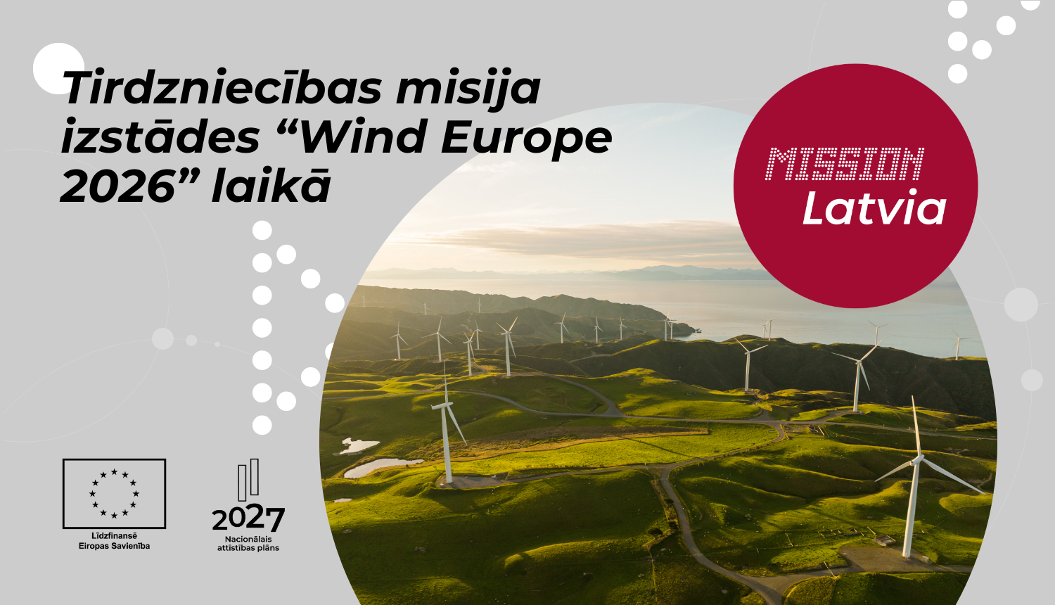 Tirdzniecības misija izstādes "Wind Europe 2026" laikā
