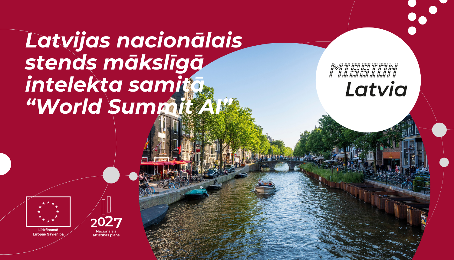 Latvijas nacionālais stends izstādē "World Summit AI 2026" Nīderlandē