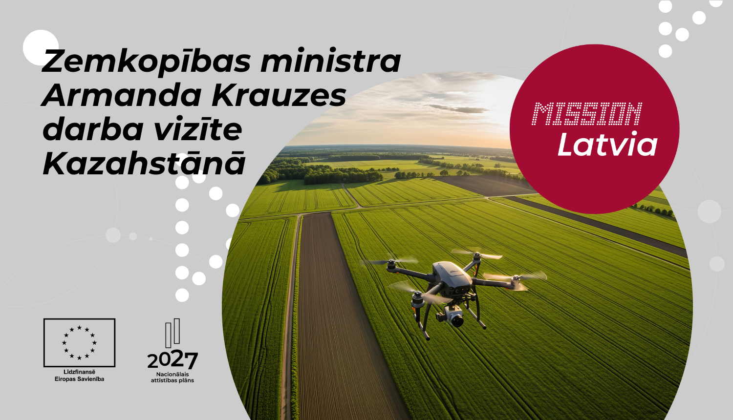 Aicinājums uzņēmējiem pievienoties zemkopības ministra Armanda Krauzes darba vizītei Kazahstānā