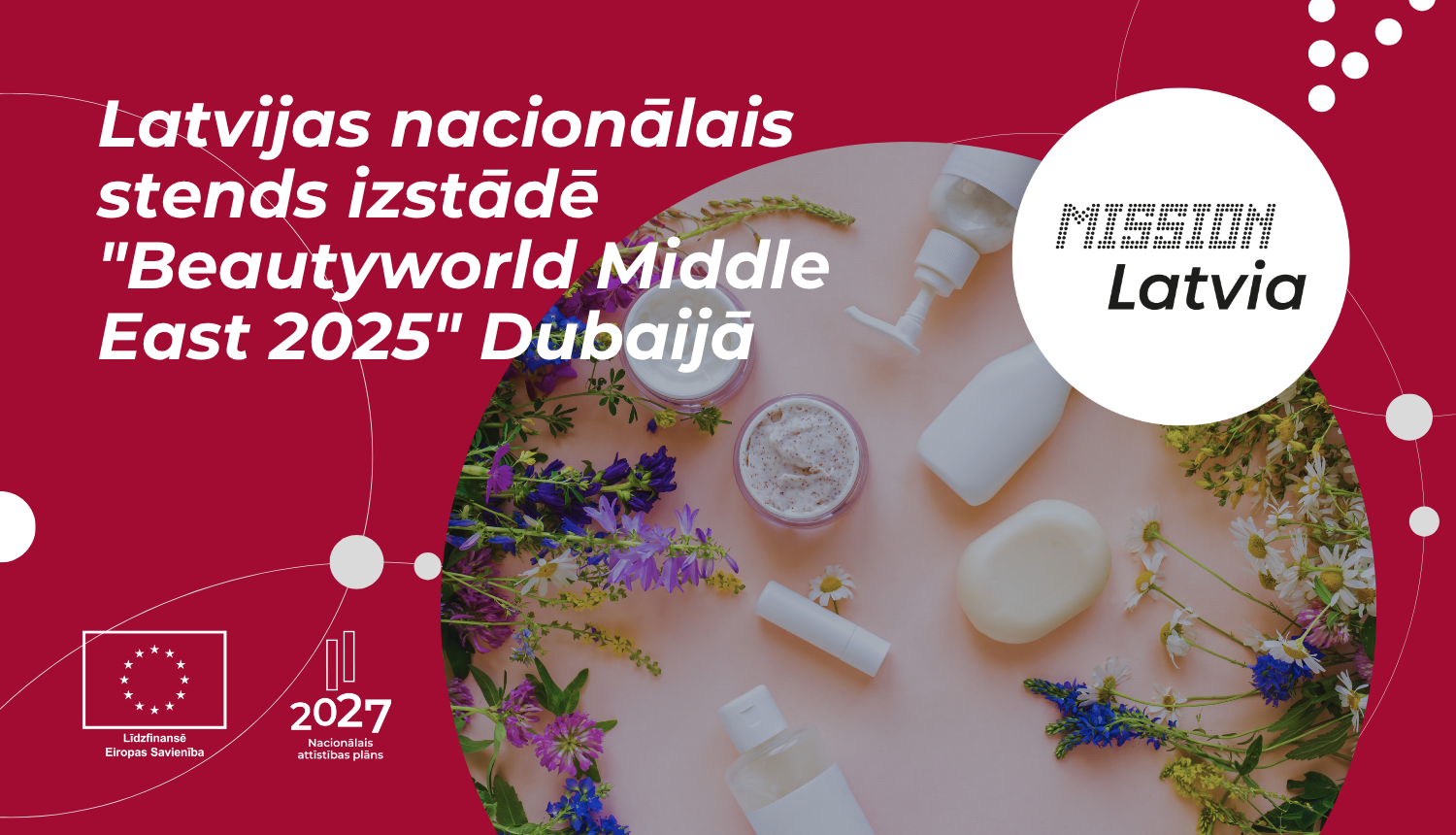 Latvijas nacionālais stends izstādē “Beautyworld Middle East 2025” Dubaijā (AAE)