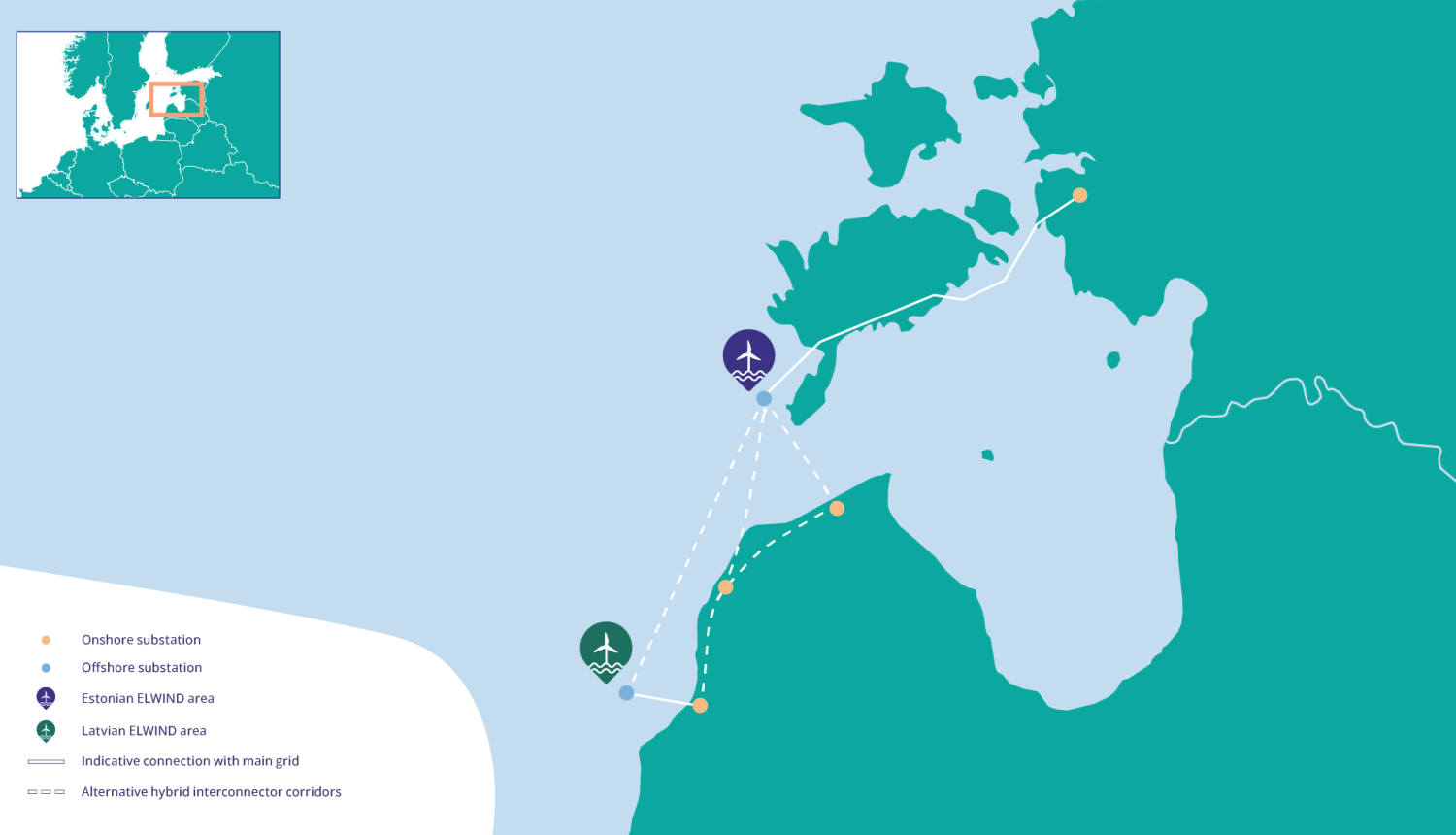 Estonia and Latvia reveal locations for joint offshore wind project