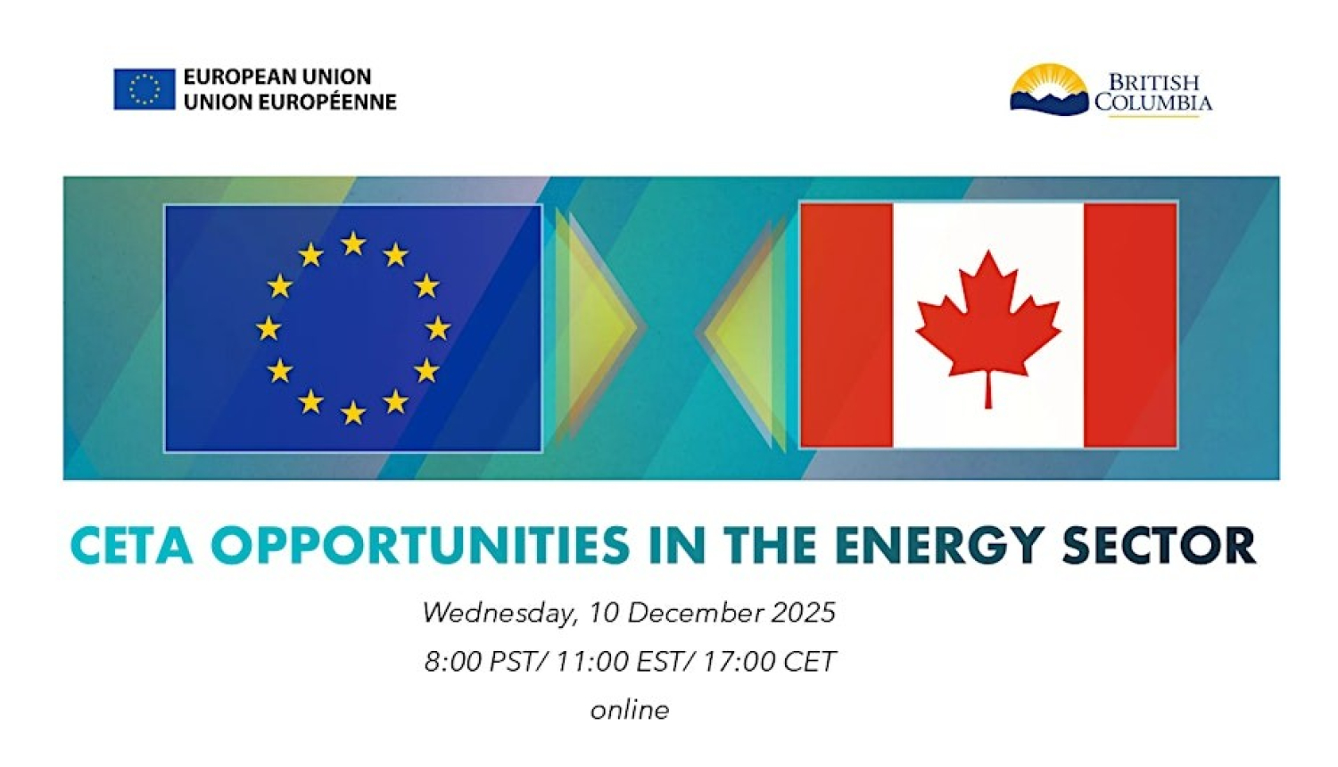 Pievienojies vebināram par ES-Britu Kolumbijas enerģētikas sektoru