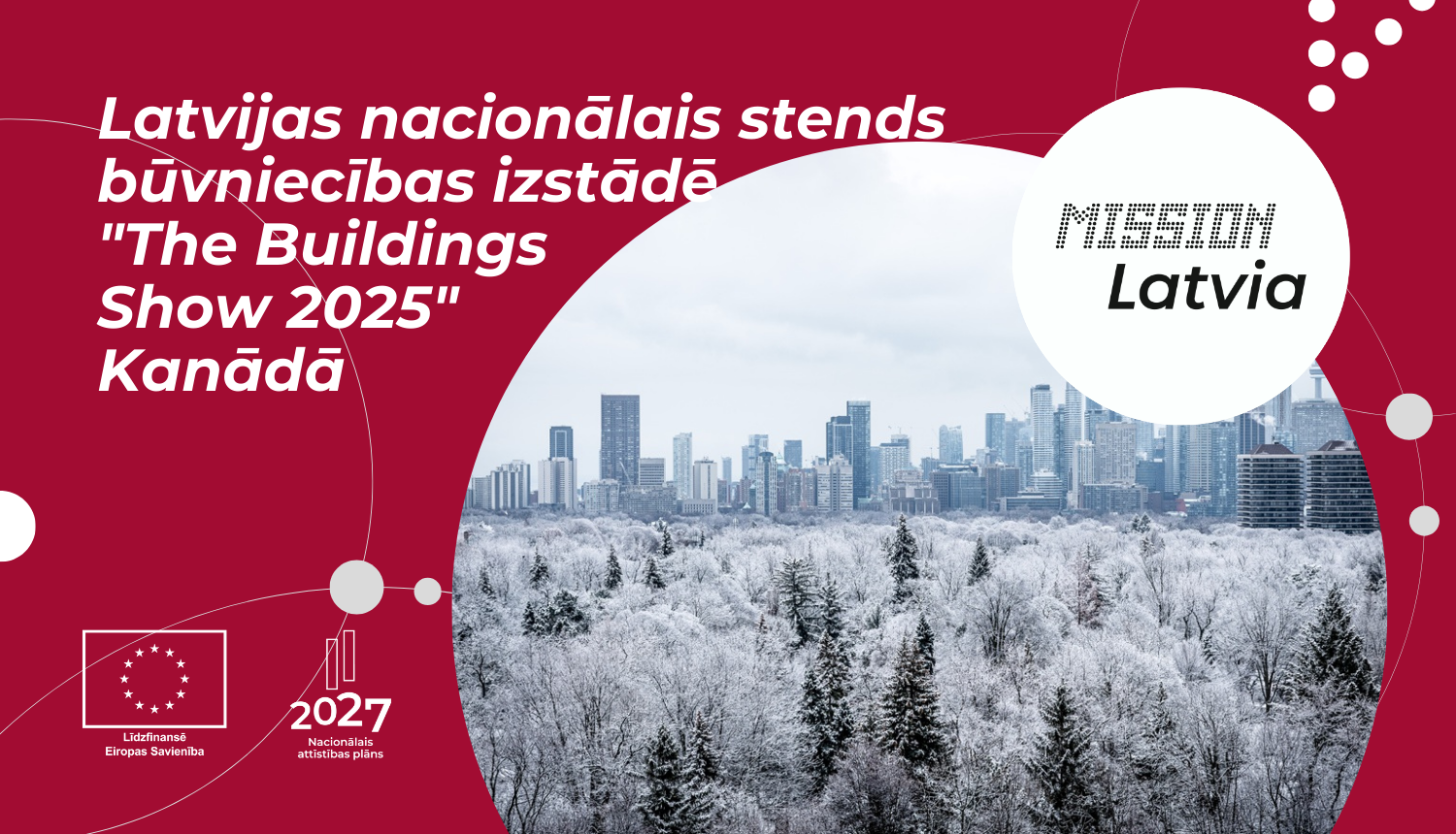 Latvijas nacionālais stends būvniecības izstādē "The Buildings Show 2025" Kanādā