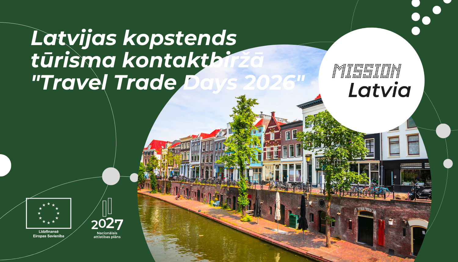 Latvijas kopstends tūrisma kontaktbiržā "Travel Trade Days 2026" Utrehtā, Nīderlandē