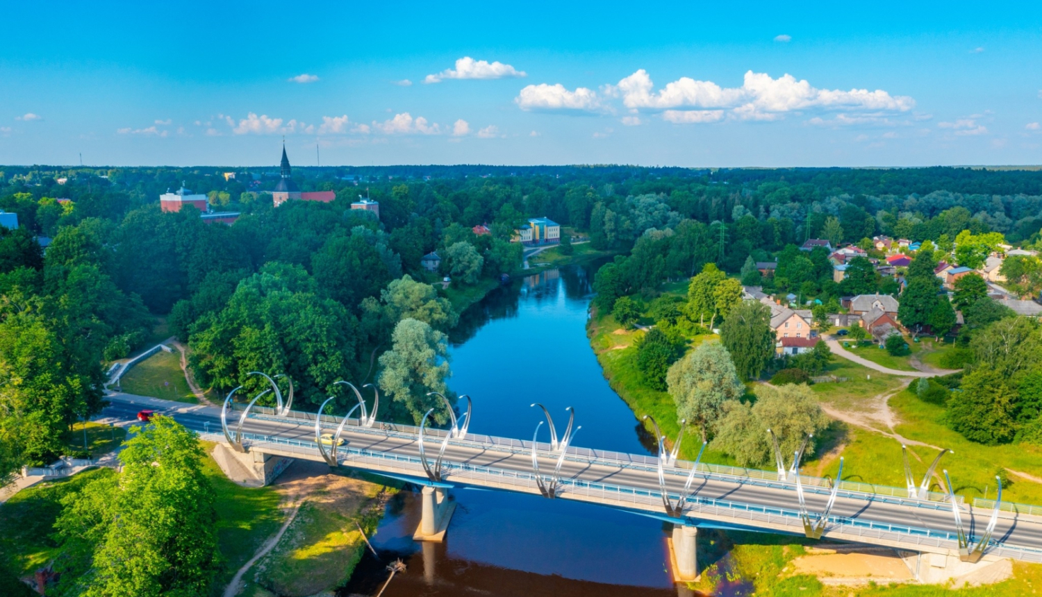 Valmiera, tilts pār Gauju