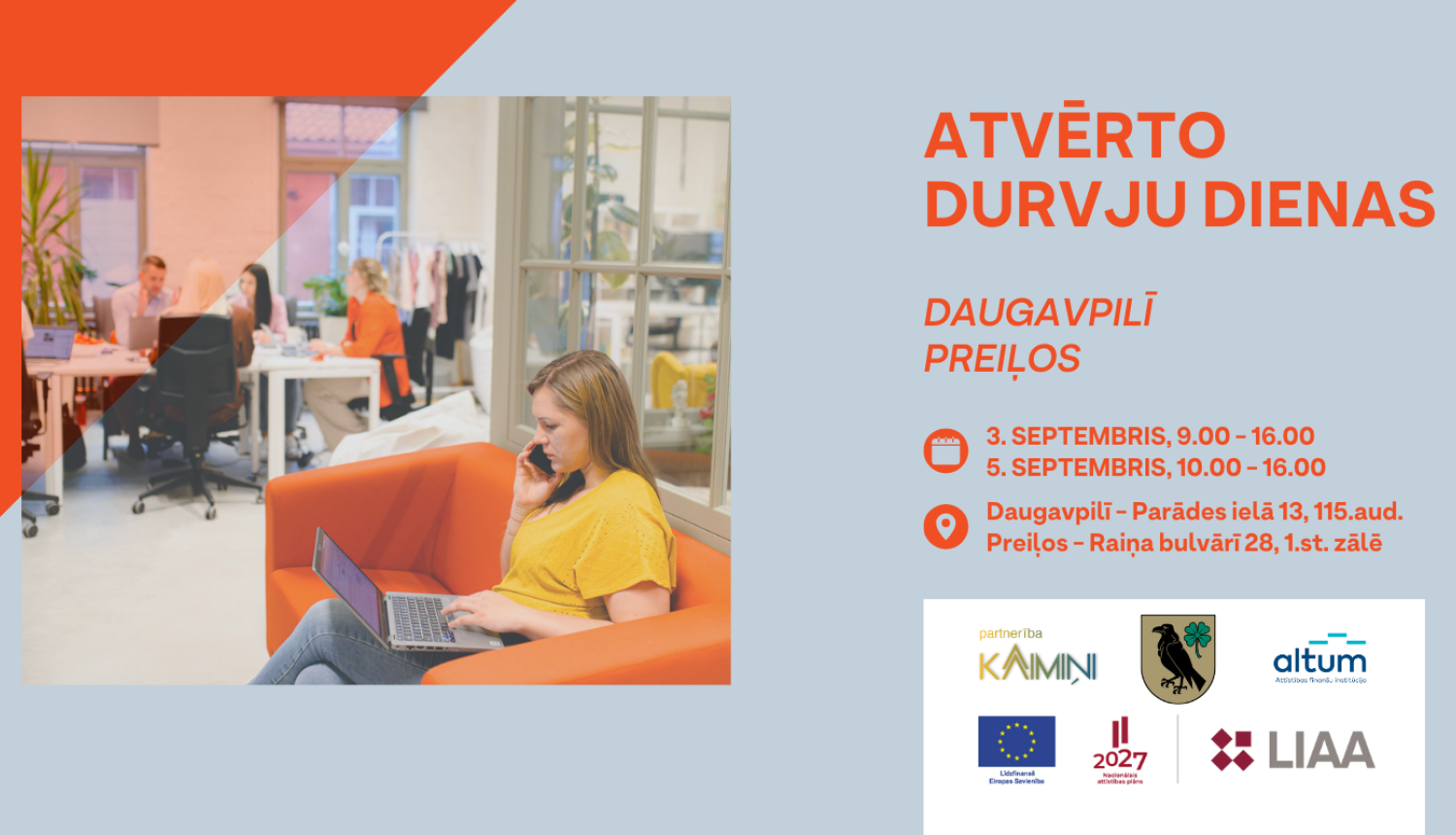 Atvērto durvju dienas Daugavpilī un Preiļos
