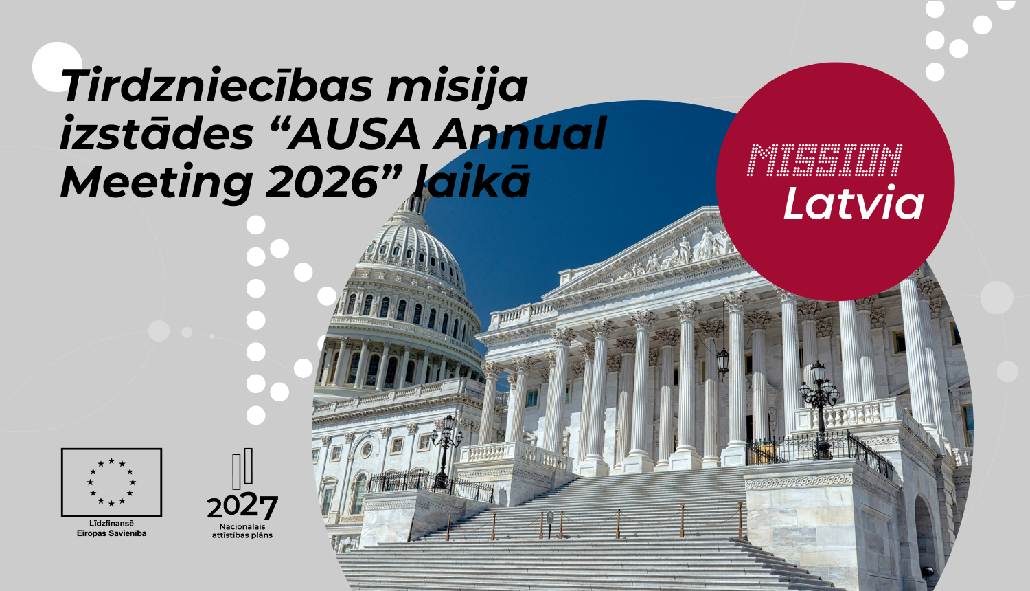 Tirdzniecības misija izstādes "AUSA Annual Meeting 2026" laikā