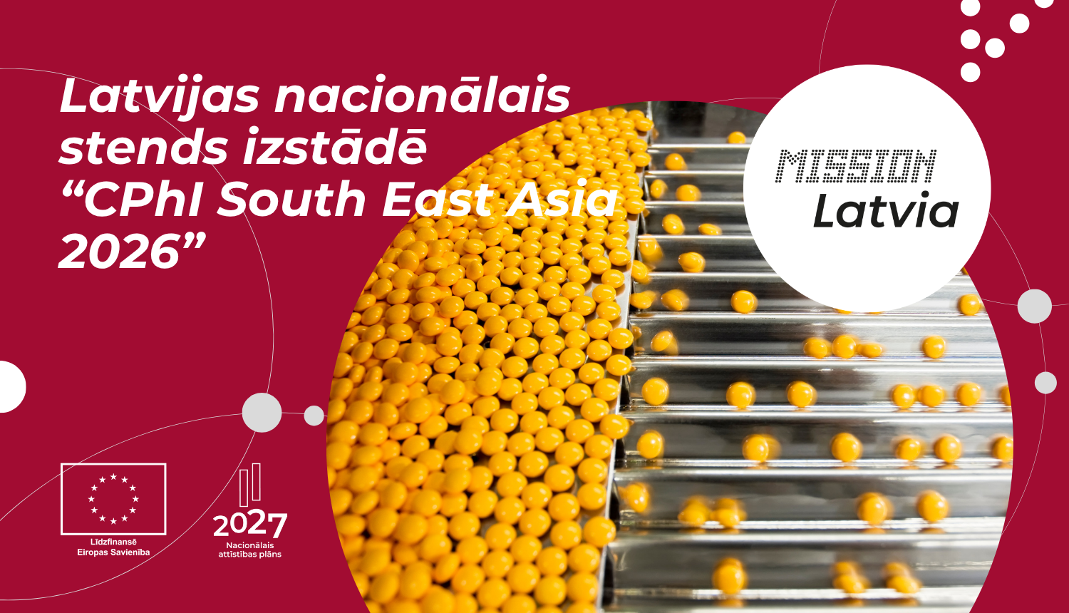 Latvijas nacionālais stends izstādē “CPhI South East Asia 2026" Taizemē