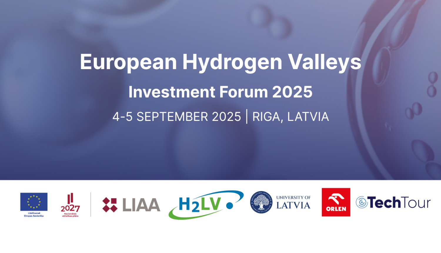 Eiropas Ūdeņraža ieleju investīciju forums 2025