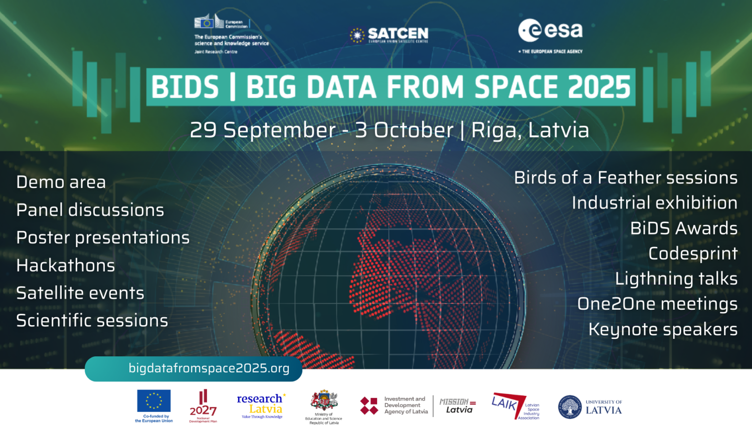 Rīgā norisināsies starptautiskā konference "Big Data from Space"