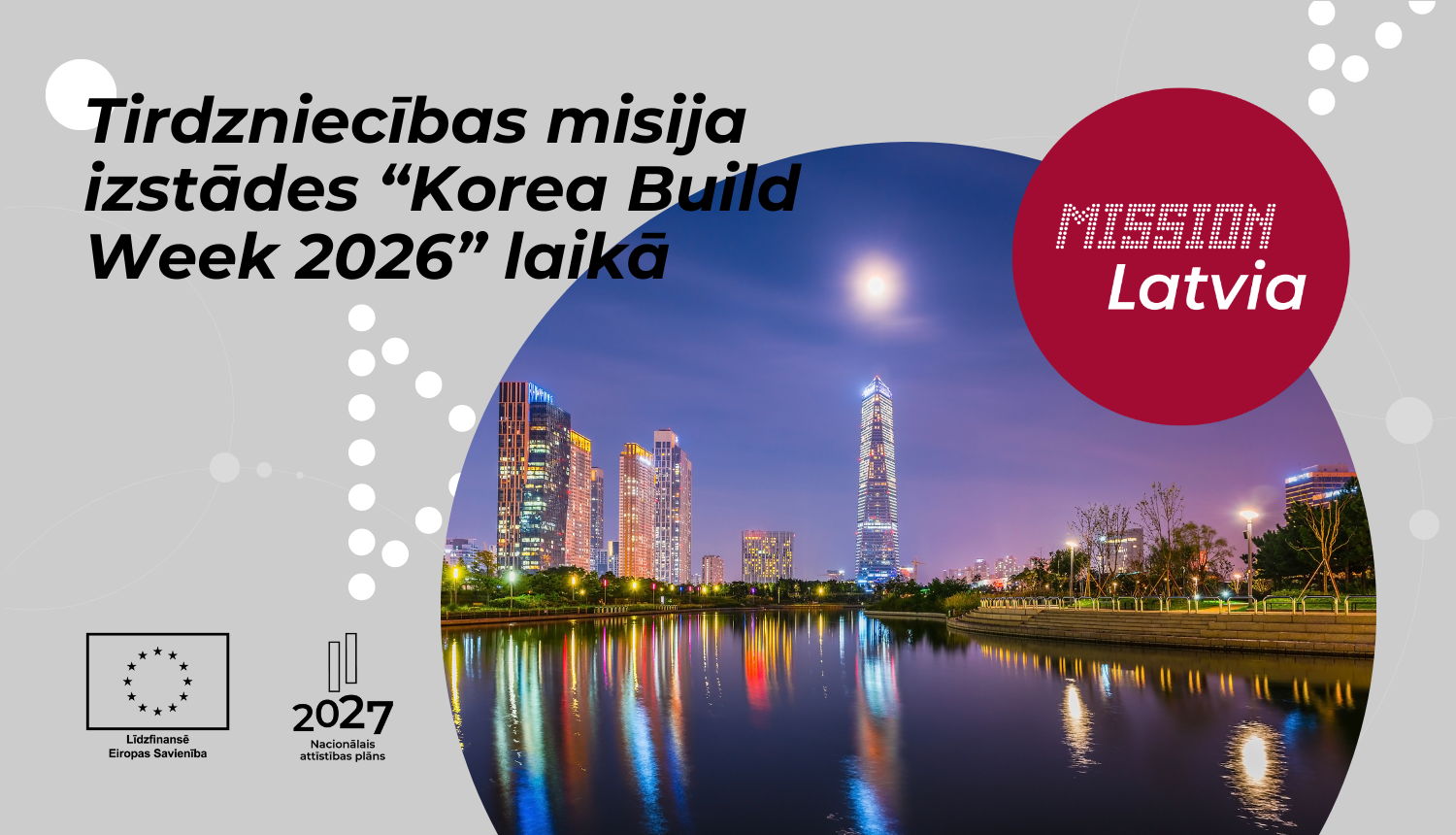 Tirdzniecības misija izstādes “Korea Build Week 2026"