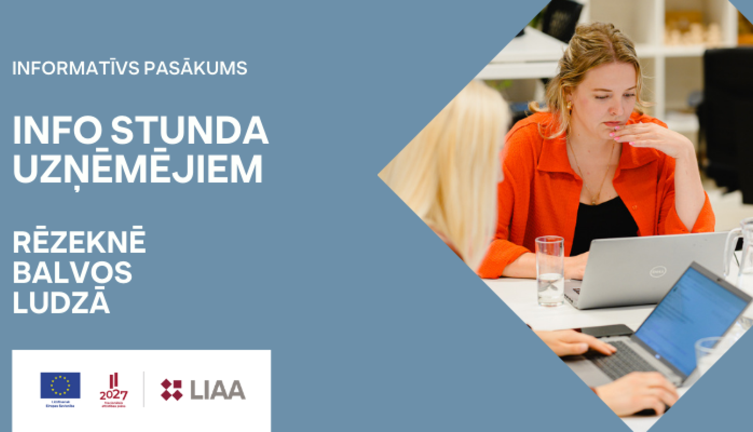 Info stunda uzņēmējiem Rēzeknē, Balvos, Ludzā