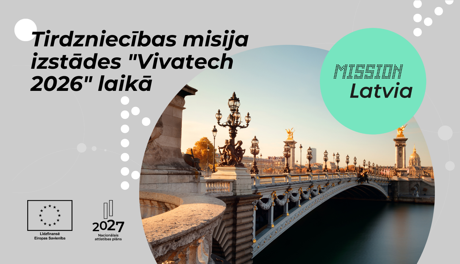 Tirdzniecības misija izstādes "Vivatech 2026" laikā