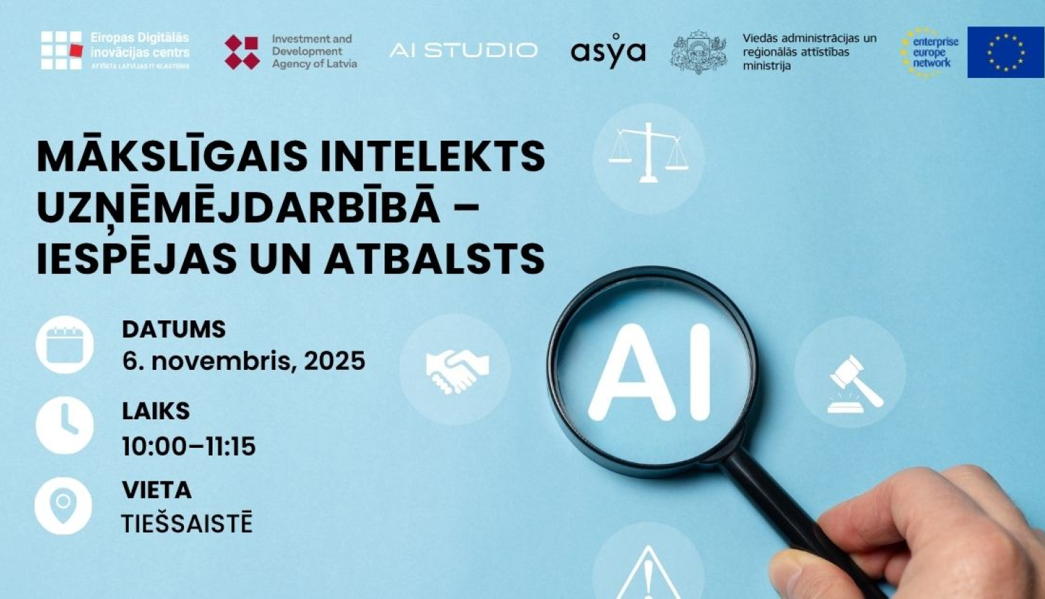 Pievienojies vebināram: ‘’Mākslīgais intelekts uzņēmējdarbībā – iespējas un atbalsts’’