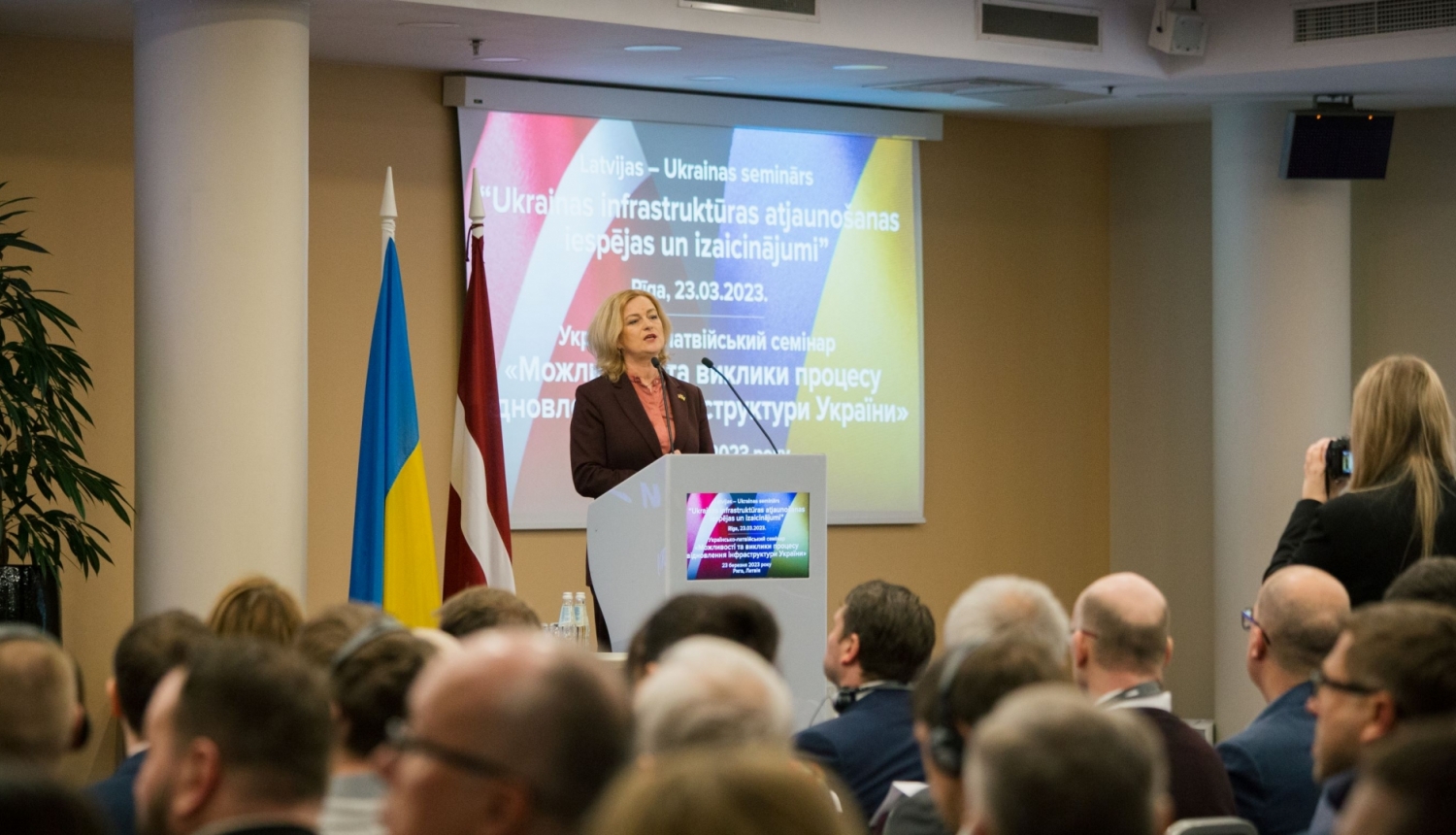 Indriksone: Latvija atbalstīs Ukrainu līdz tās uzvarai un turpinās veidot ciešāku divpusējo ekonomisko sadarbību
