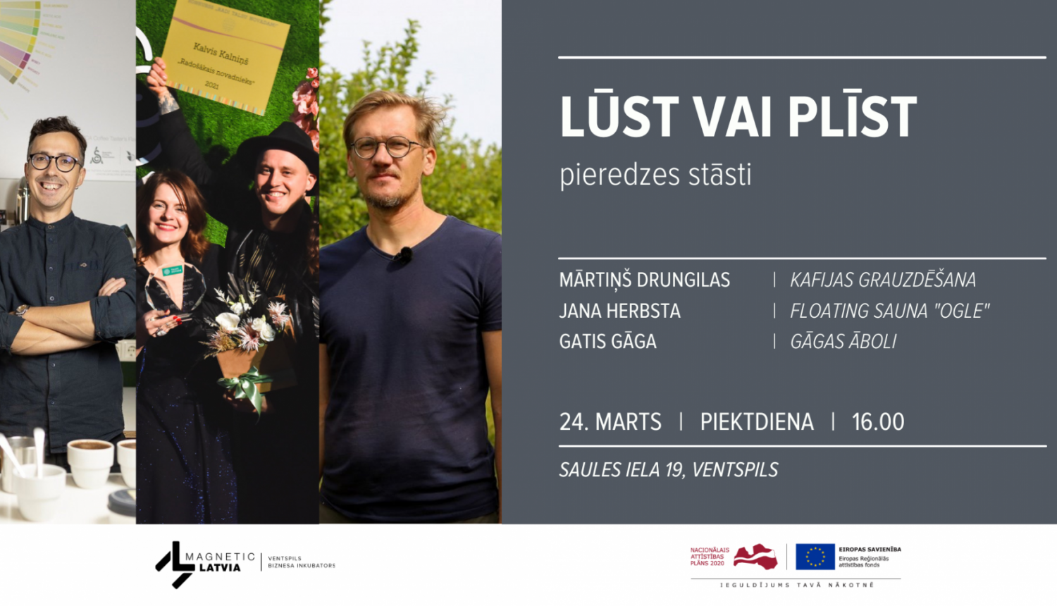Pieredzes stāstu vakars: “Lūst vai plīst"